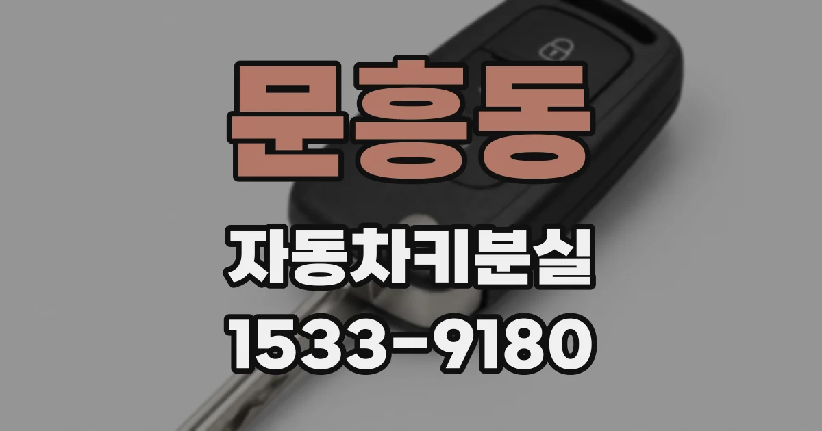 문흥동 자동차키분실