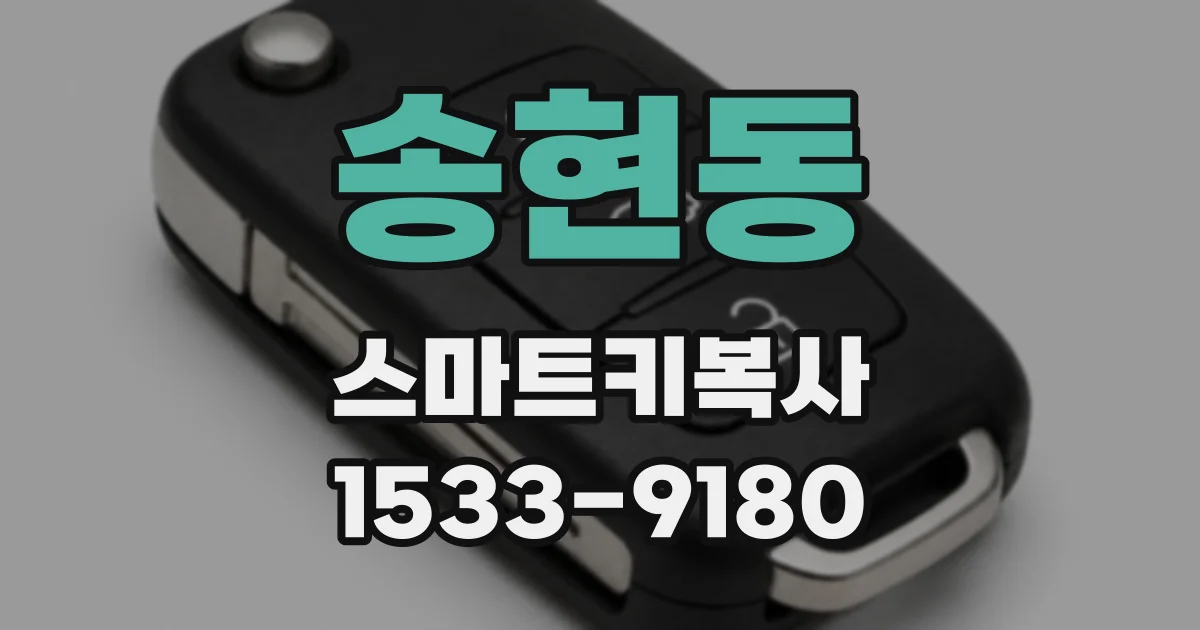 송현동 스마트키복사