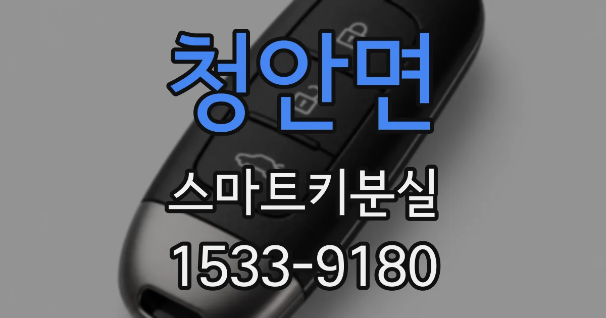 청안면 스마트키분실