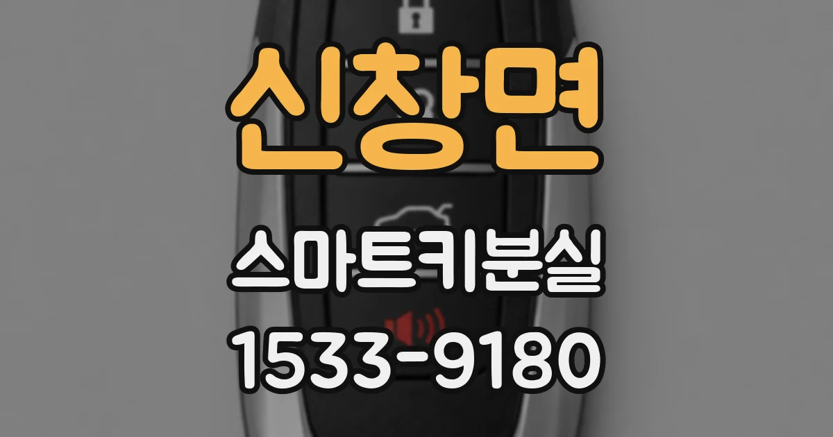 신창면 스마트키분실