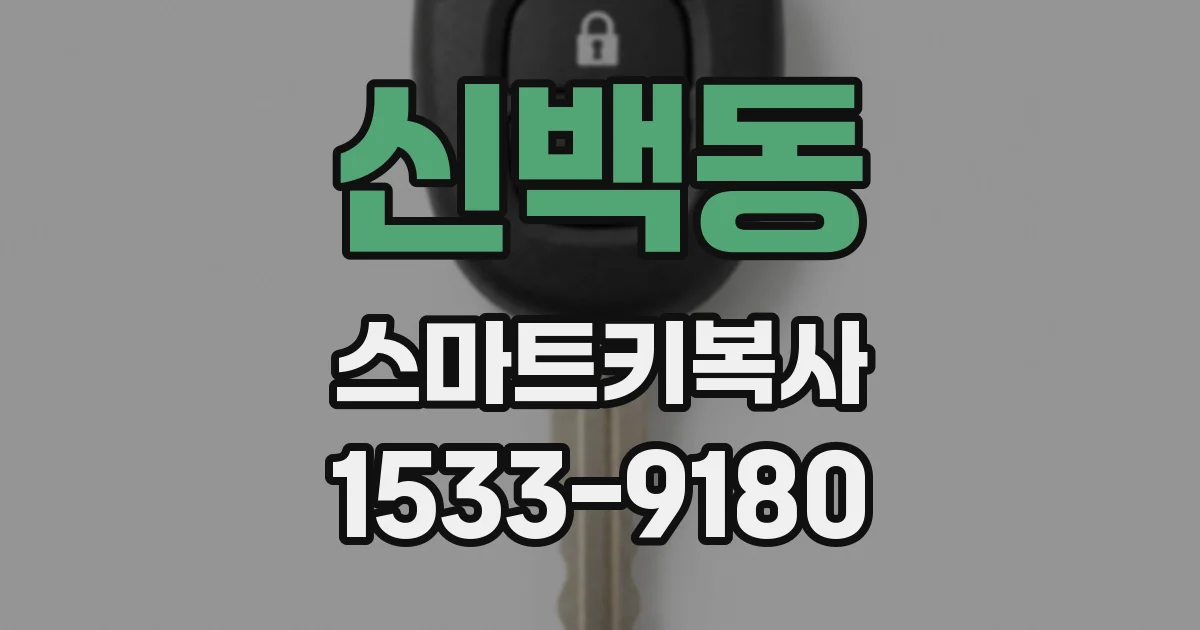 신백동 스마트키복사