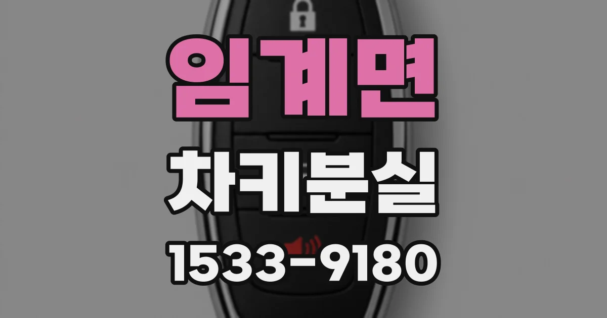 임계면 차키분실