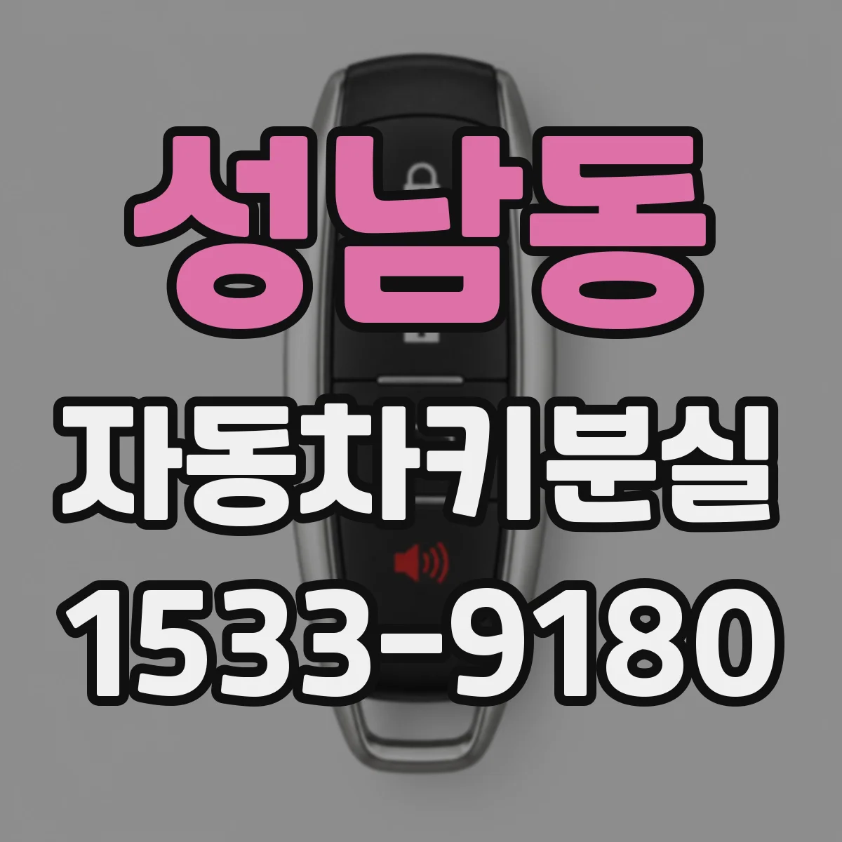 성남동 자동차키분실