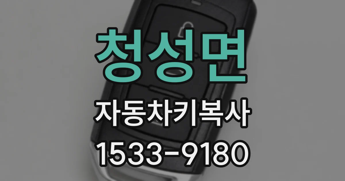 청성면 자동차키복사