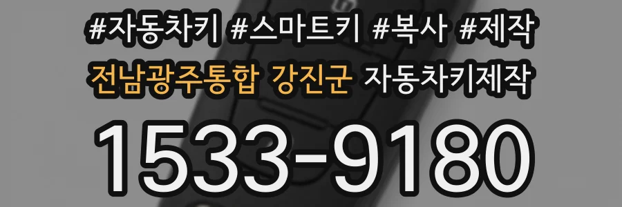 전남광주통합 강진군 자동차키제작
