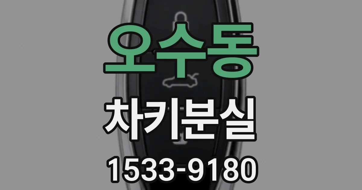 오수동 차키분실
