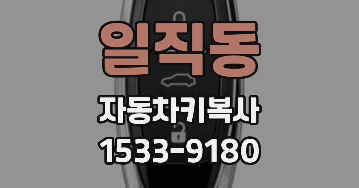 일직동 자동차키복사