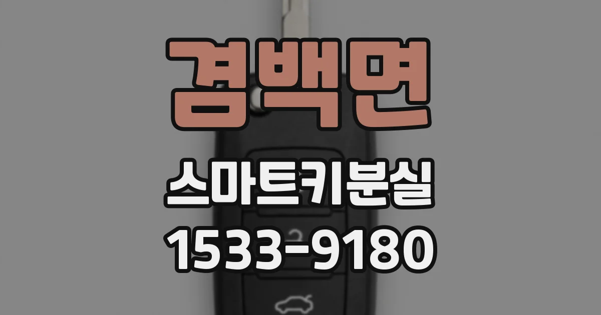 겸백면 스마트키분실