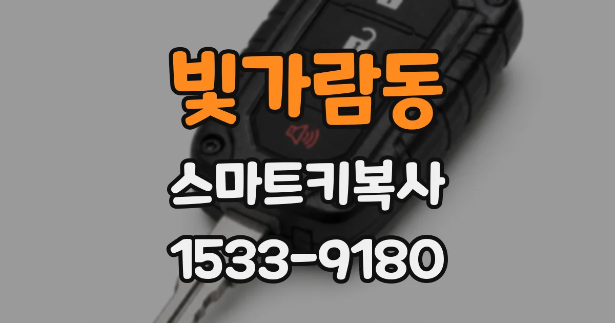 빛가람동 스마트키복사