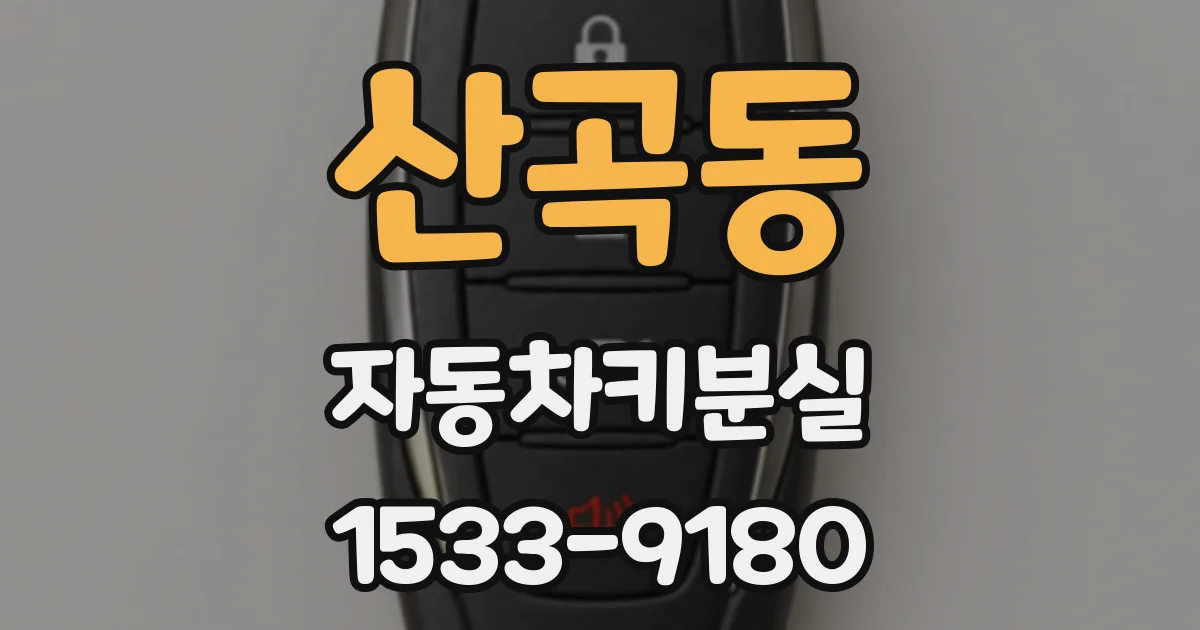 산곡동 자동차키분실