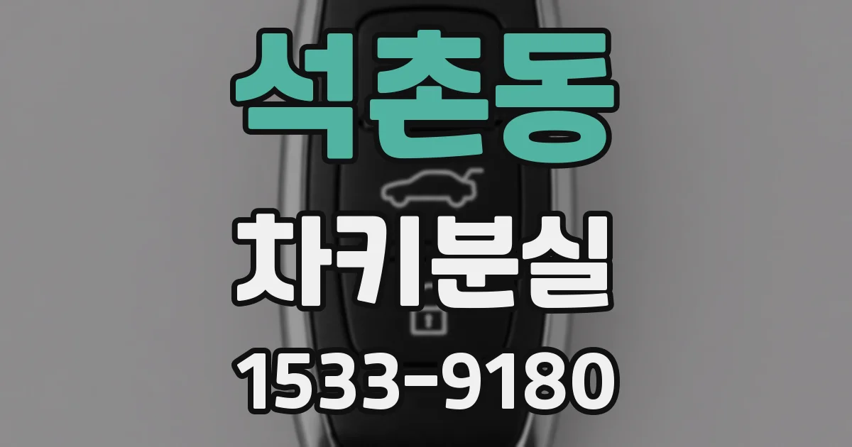 석촌동 차키분실