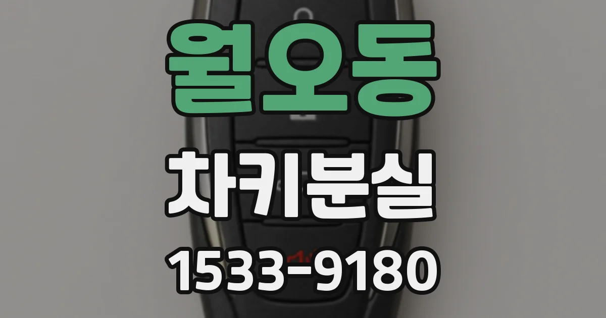 월오동 차키분실