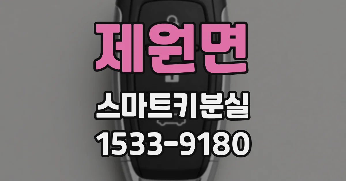 제원면 스마트키분실