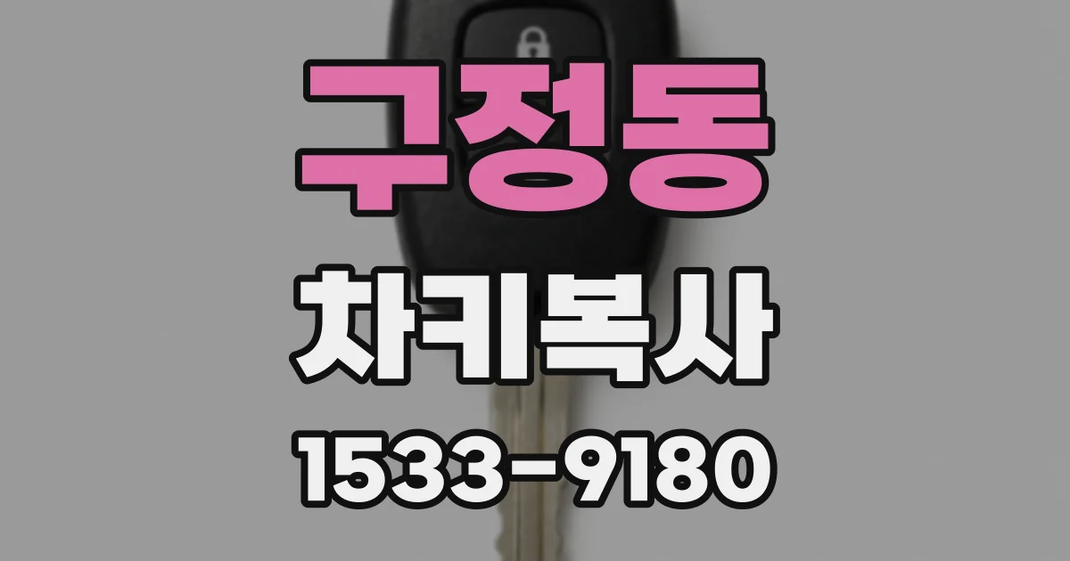구정동 차키복사