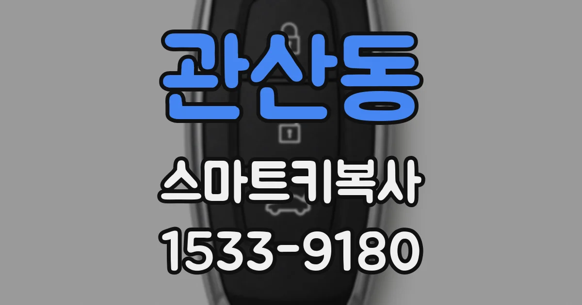 관산동 스마트키복사