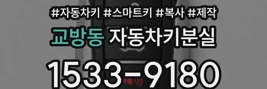 교방동 자동차키분실