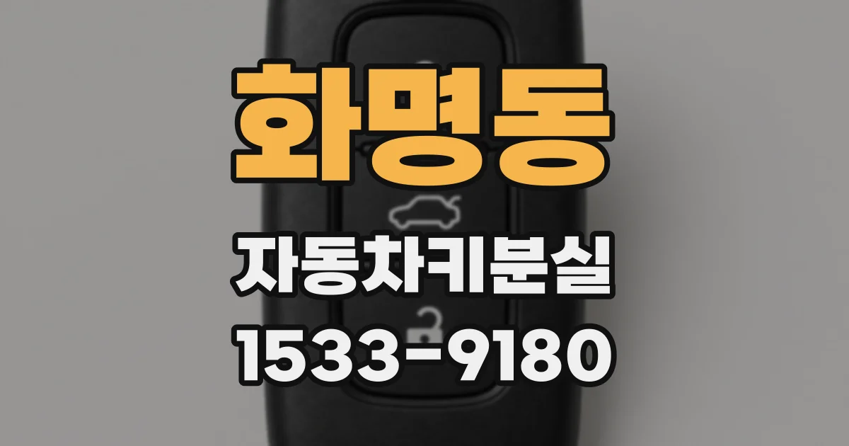 화명동 자동차키분실