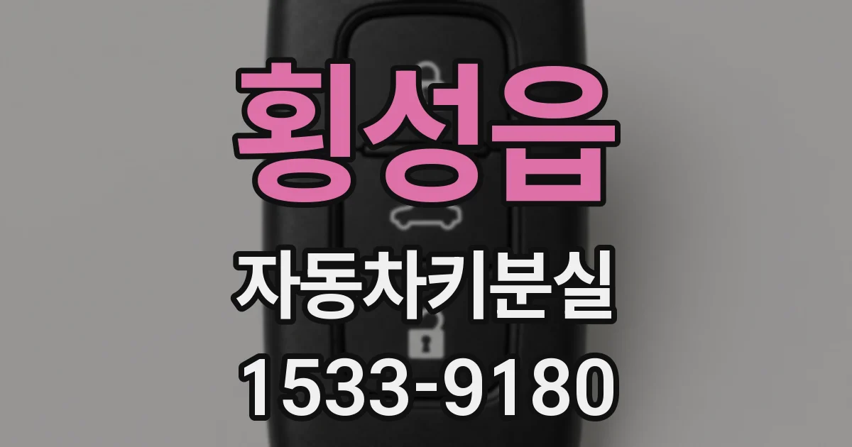 횡성읍 자동차키분실