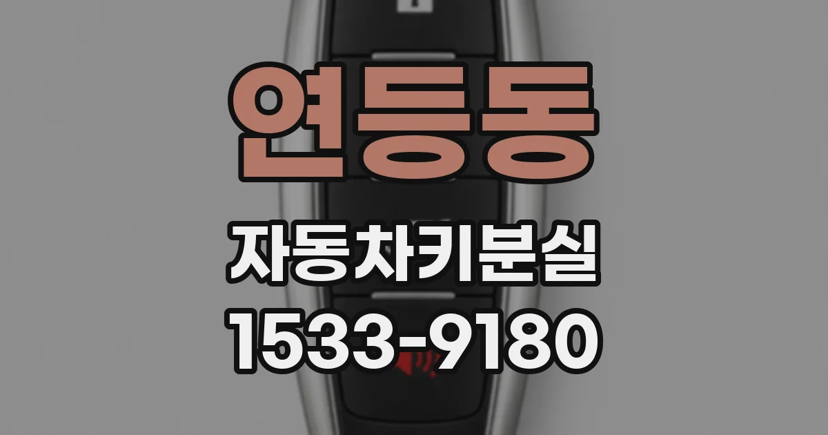 연등동 자동차키분실