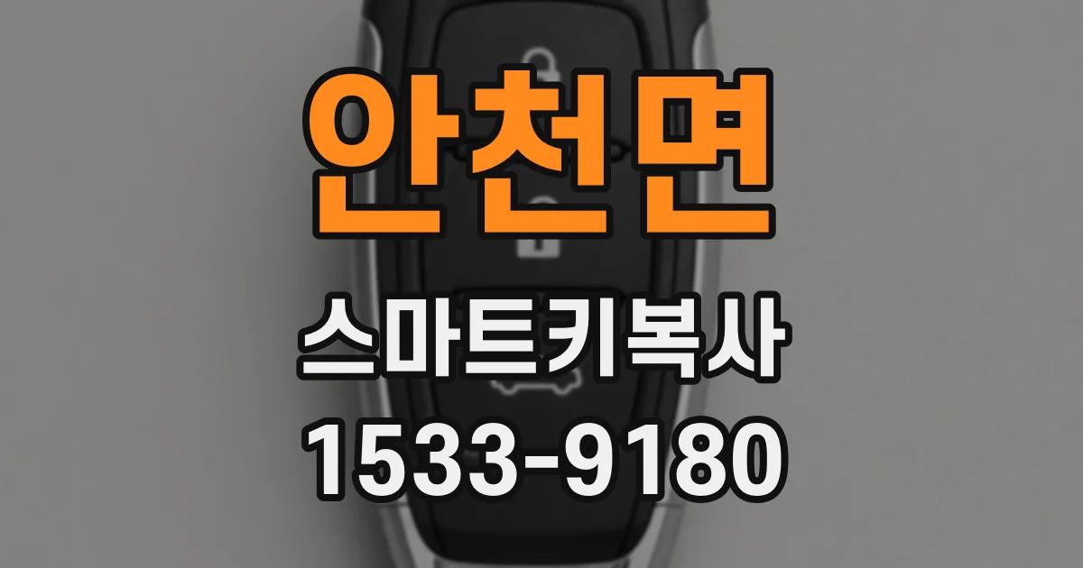 안천면 스마트키복사