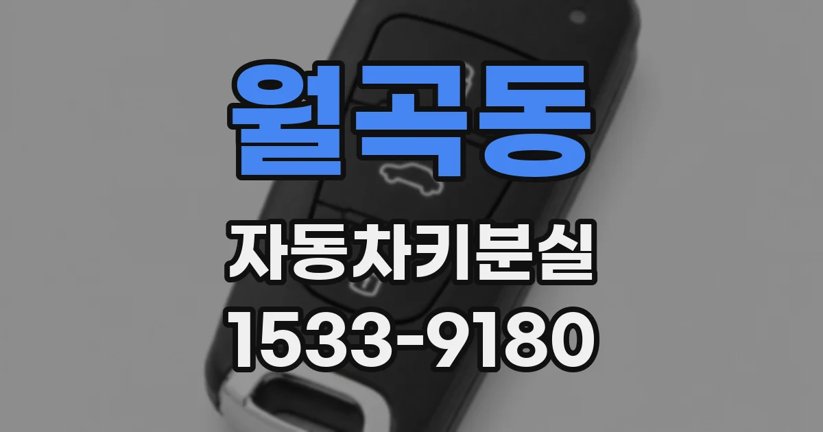 월곡동 자동차키분실
