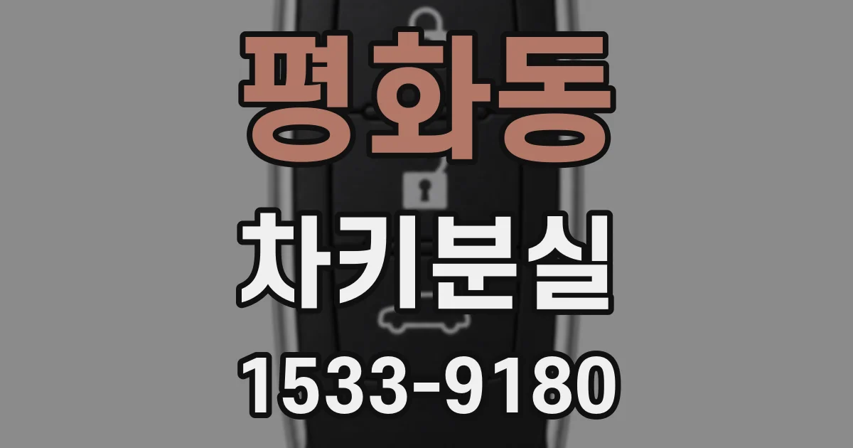 평화동 차키분실