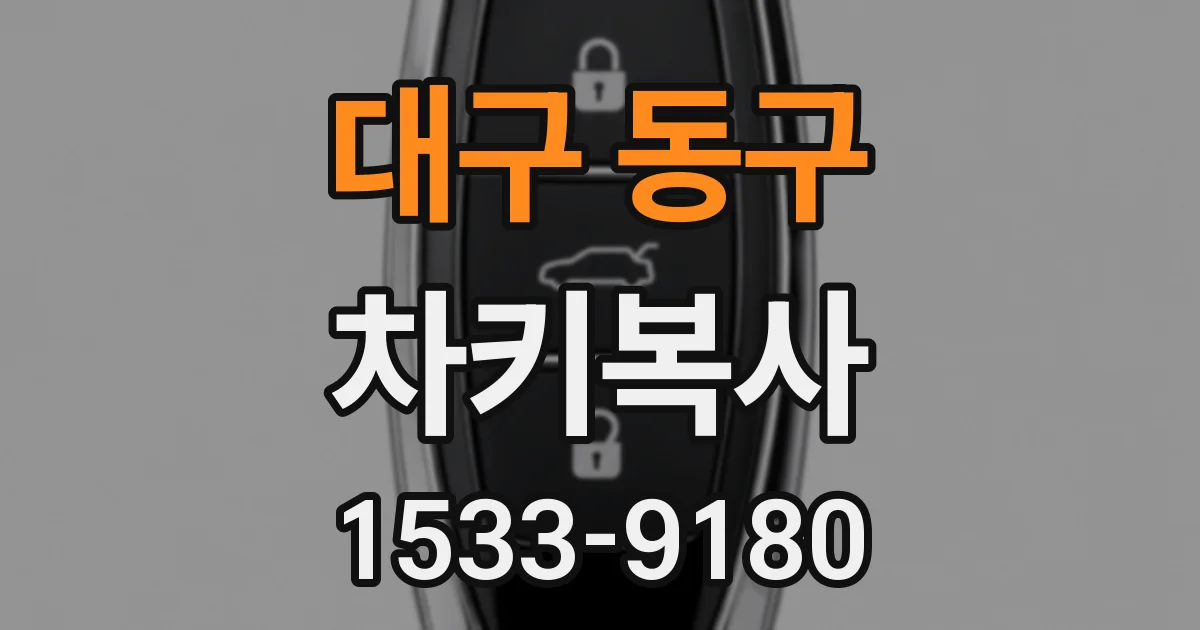 대구 동구 차키복사