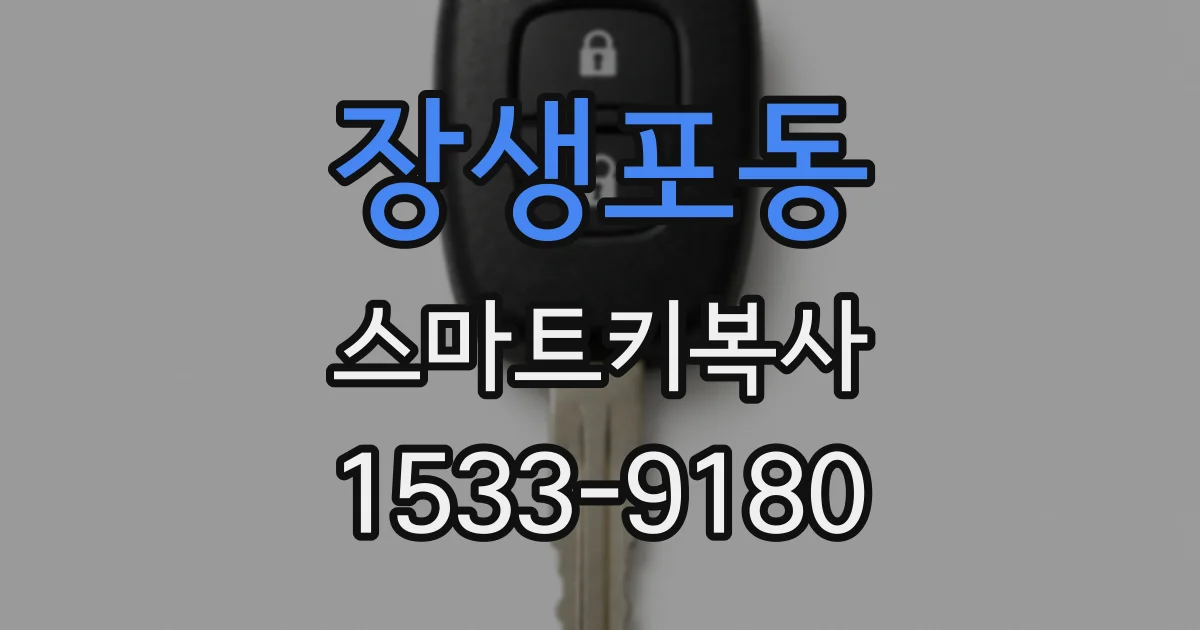장생포동 스마트키복사
