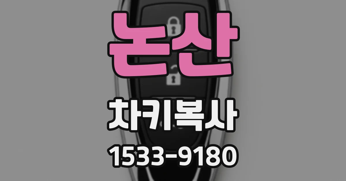 논산 차키복사