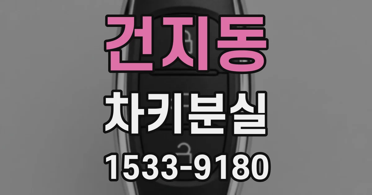 건지동 차키분실