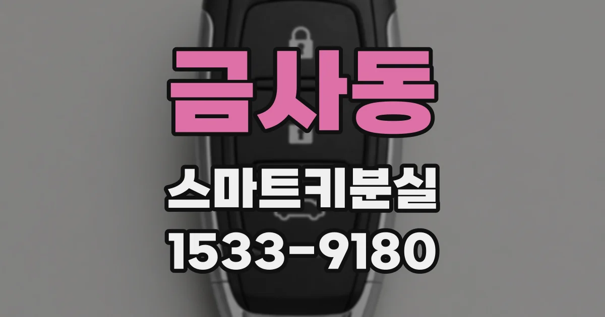 금사동 스마트키분실