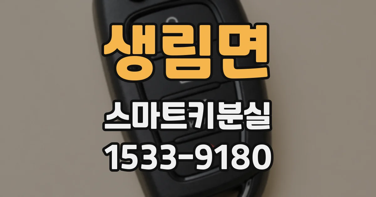 생림면 스마트키분실