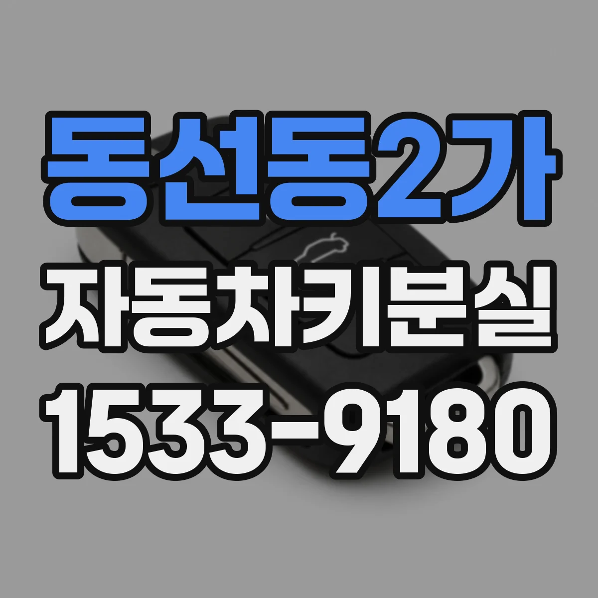 동선동2가 자동차키분실