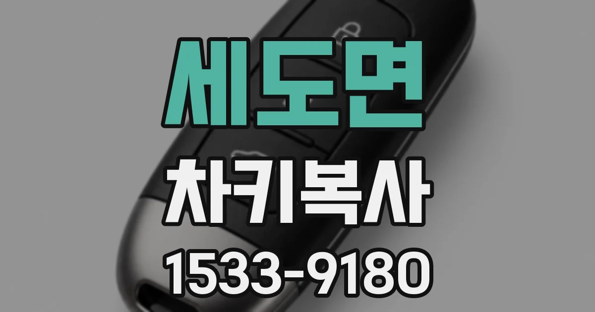 세도면 차키복사