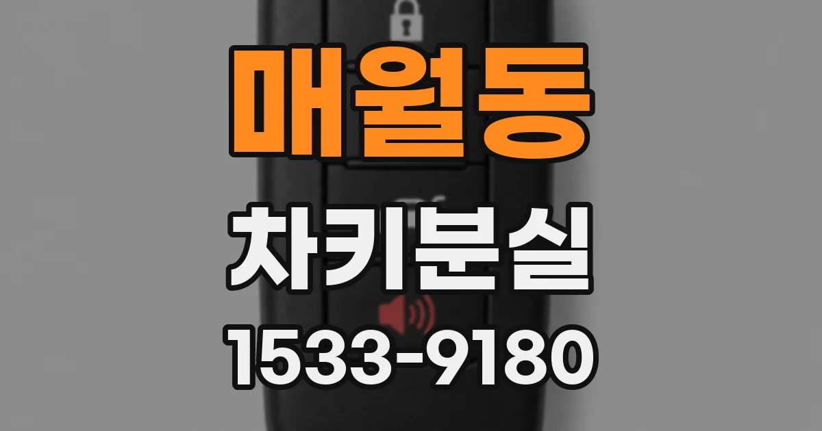 매월동 차키분실