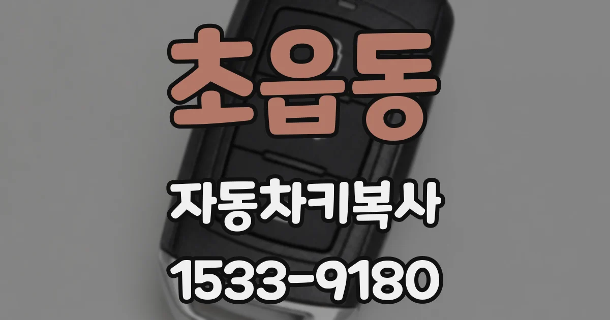 초읍동 자동차키복사