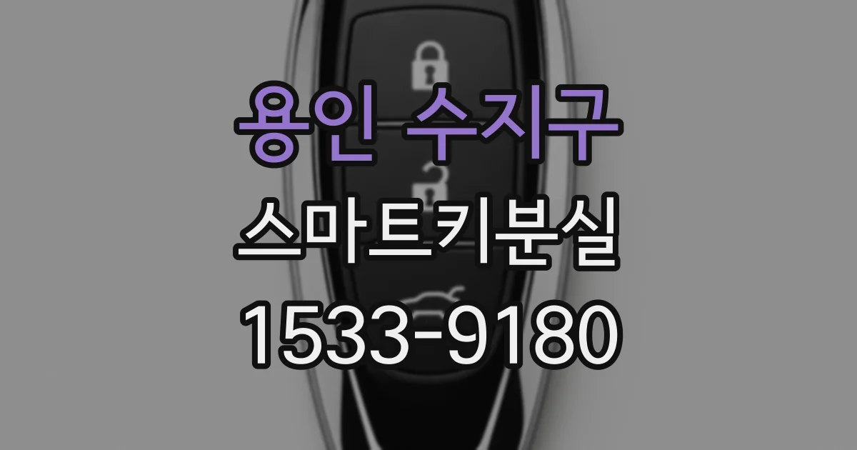 용인 수지구 스마트키분실