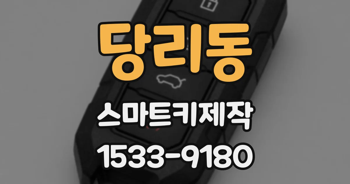 당리동 스마트키제작