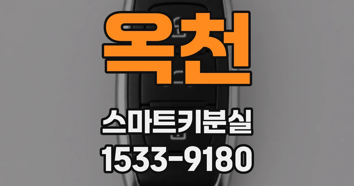 옥천 스마트키분실