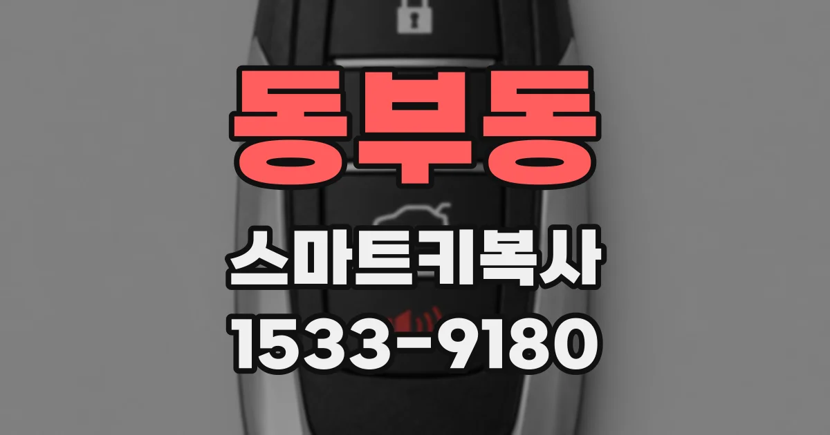 동부동 스마트키복사