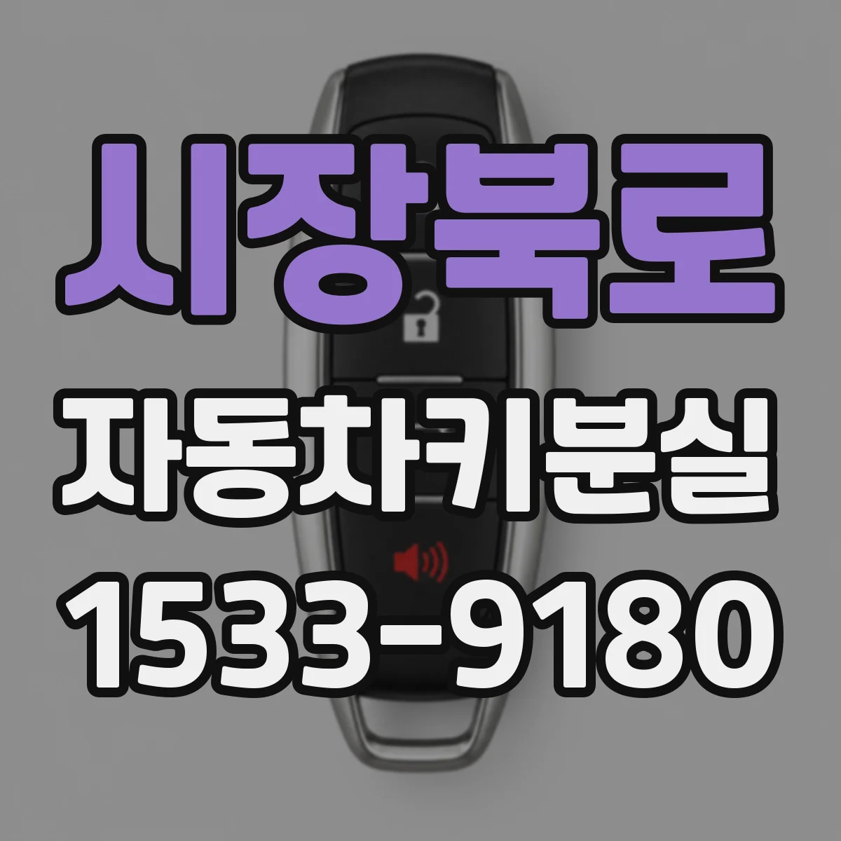 시장북로 자동차키분실