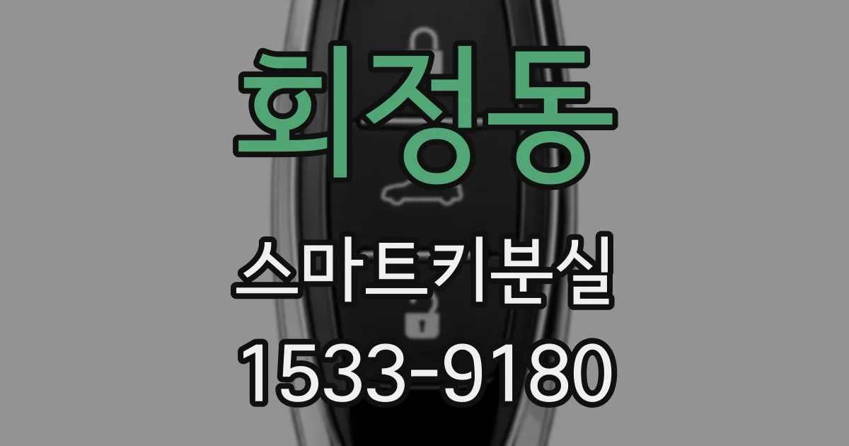 회정동 스마트키분실
