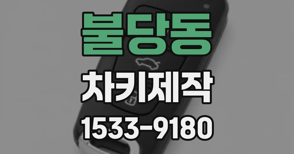 불당동 차키제작