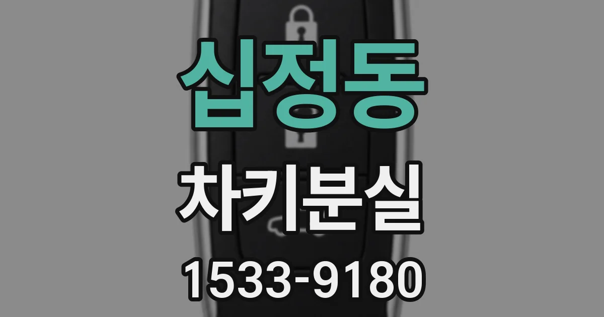 십정동 차키분실