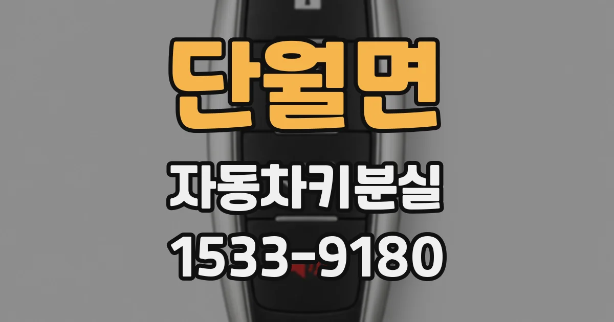 단월면 자동차키분실