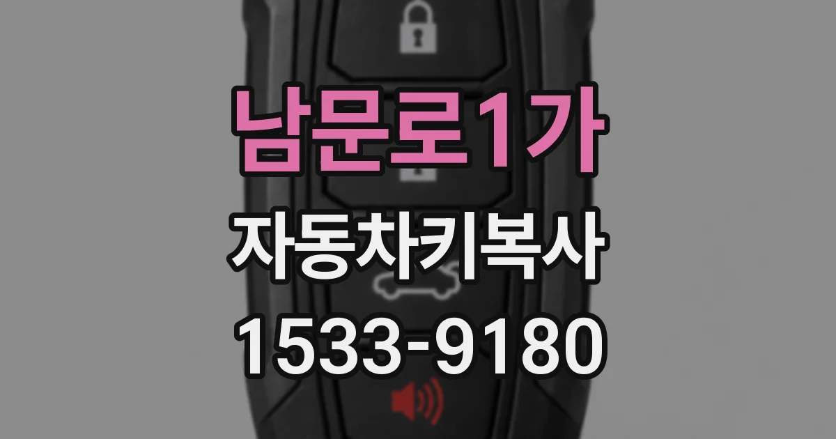 남문로1가 자동차키복사