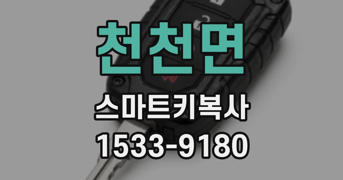 천천면 스마트키복사