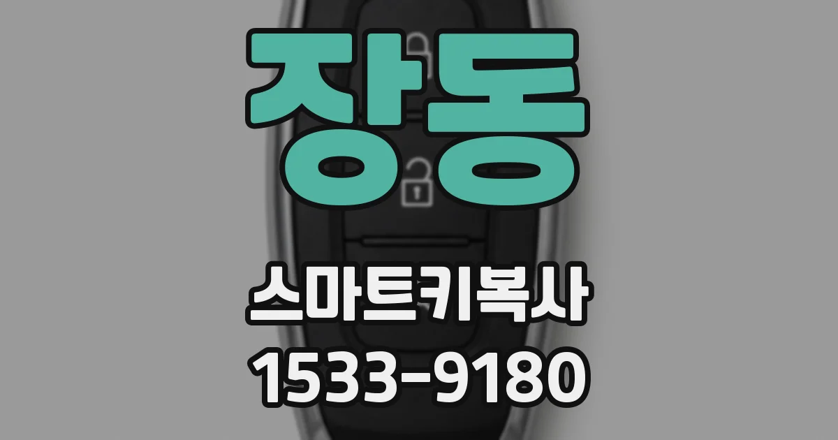 장동 스마트키복사