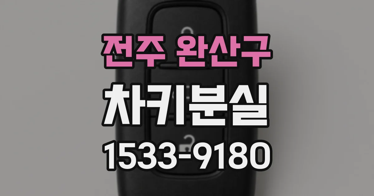 전주 완산구 차키분실