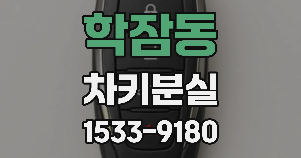 학잠동 차키분실